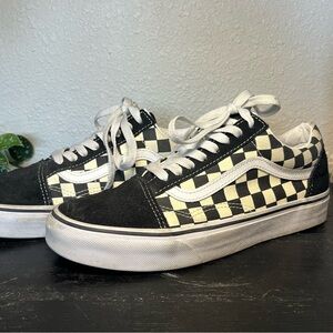 Black and White Checkered vans